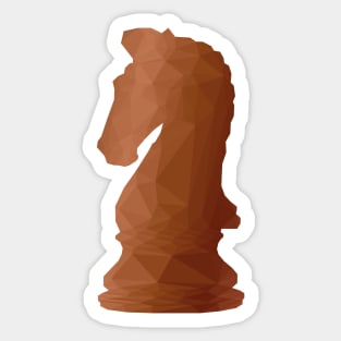 Chess Knight Low Poly Sticker